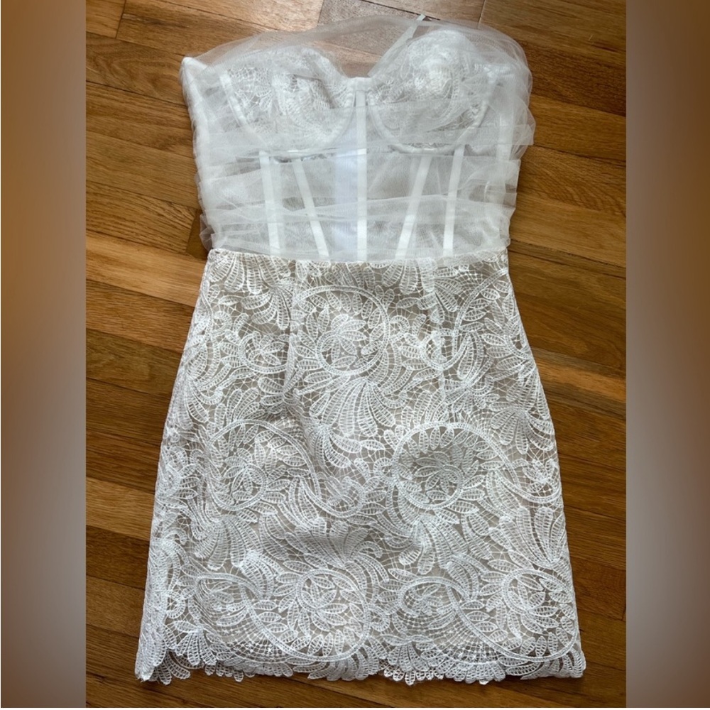 NWT White Lace Corset Dress